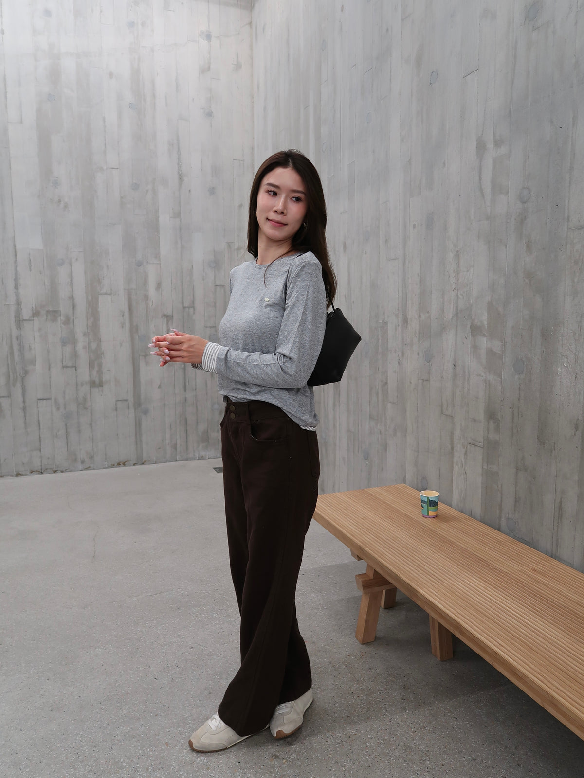 Cotton Thin Lined Long Sleeves Top