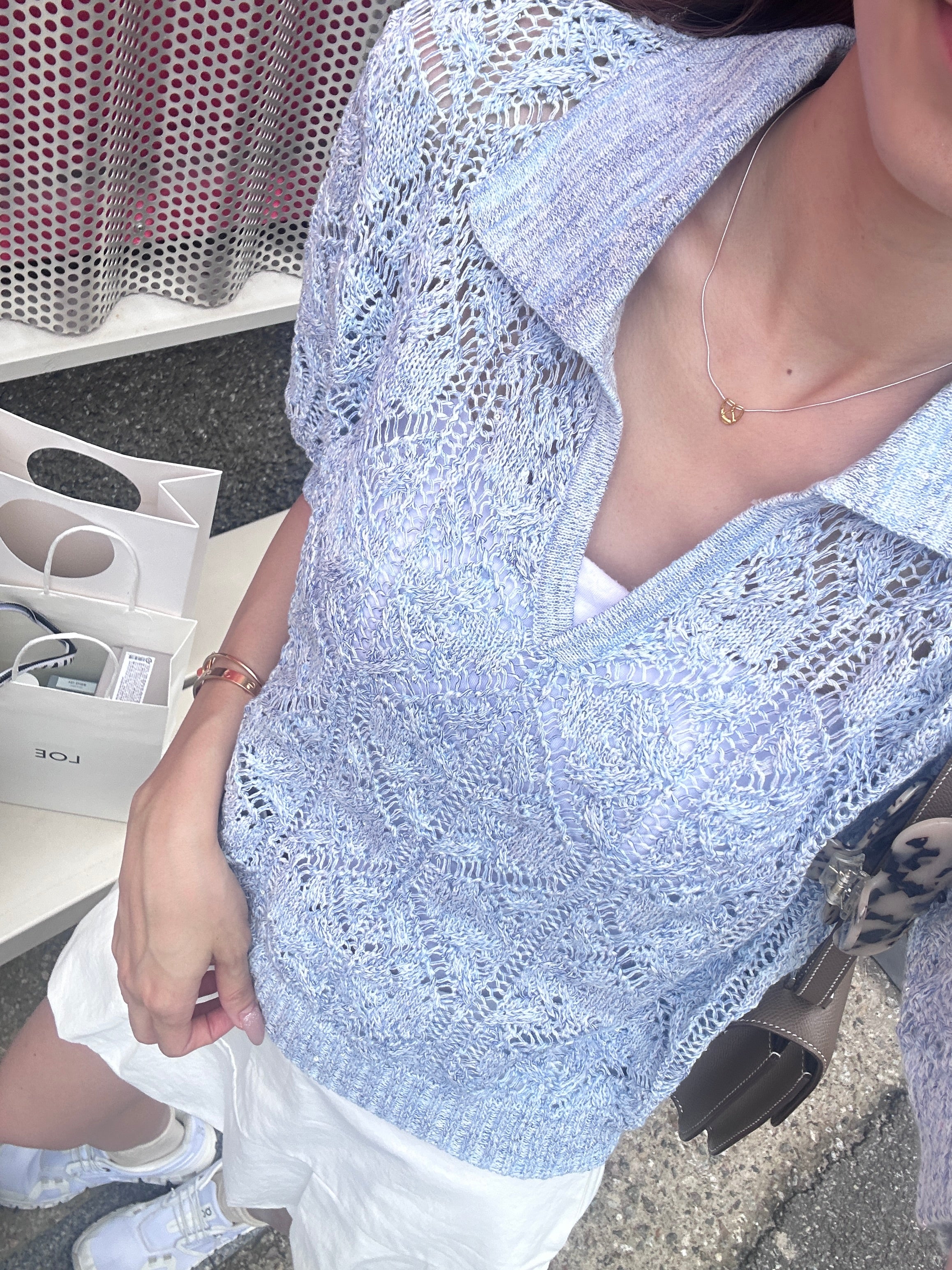 Bling Bling V Knitted T Top