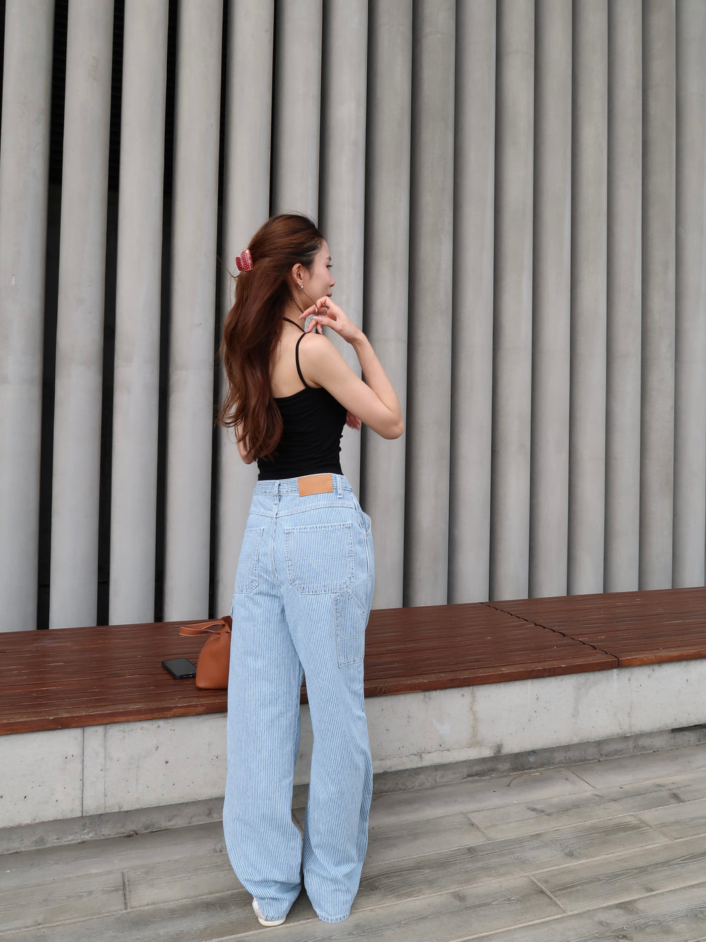 Cross Neck Cotton Tank Top with pads
