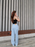 Cross Neck Cotton Tank Top with pads