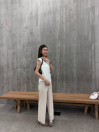 Flexible Tied Chiffon Pants