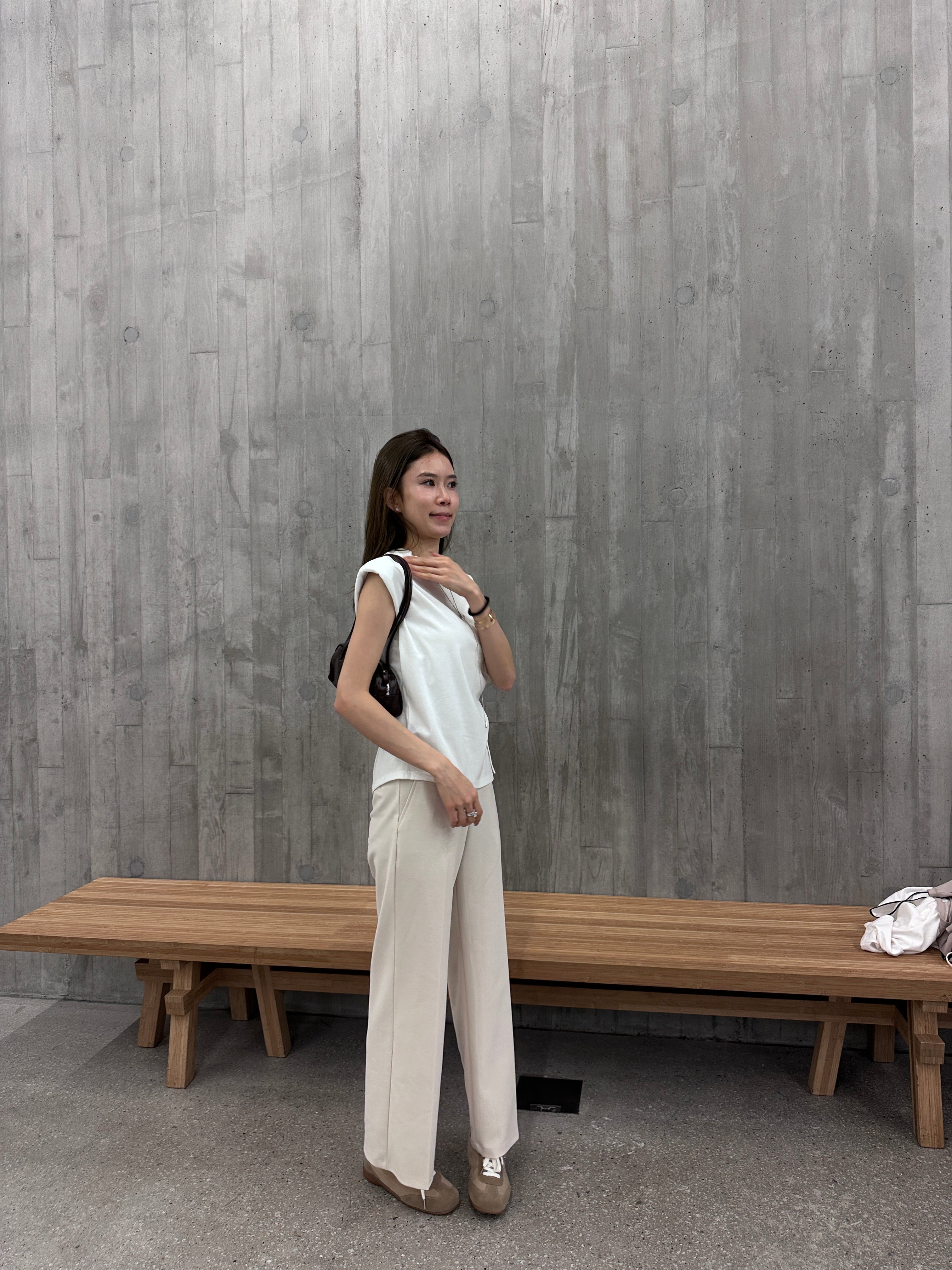 Flexible Tied Chiffon Pants
