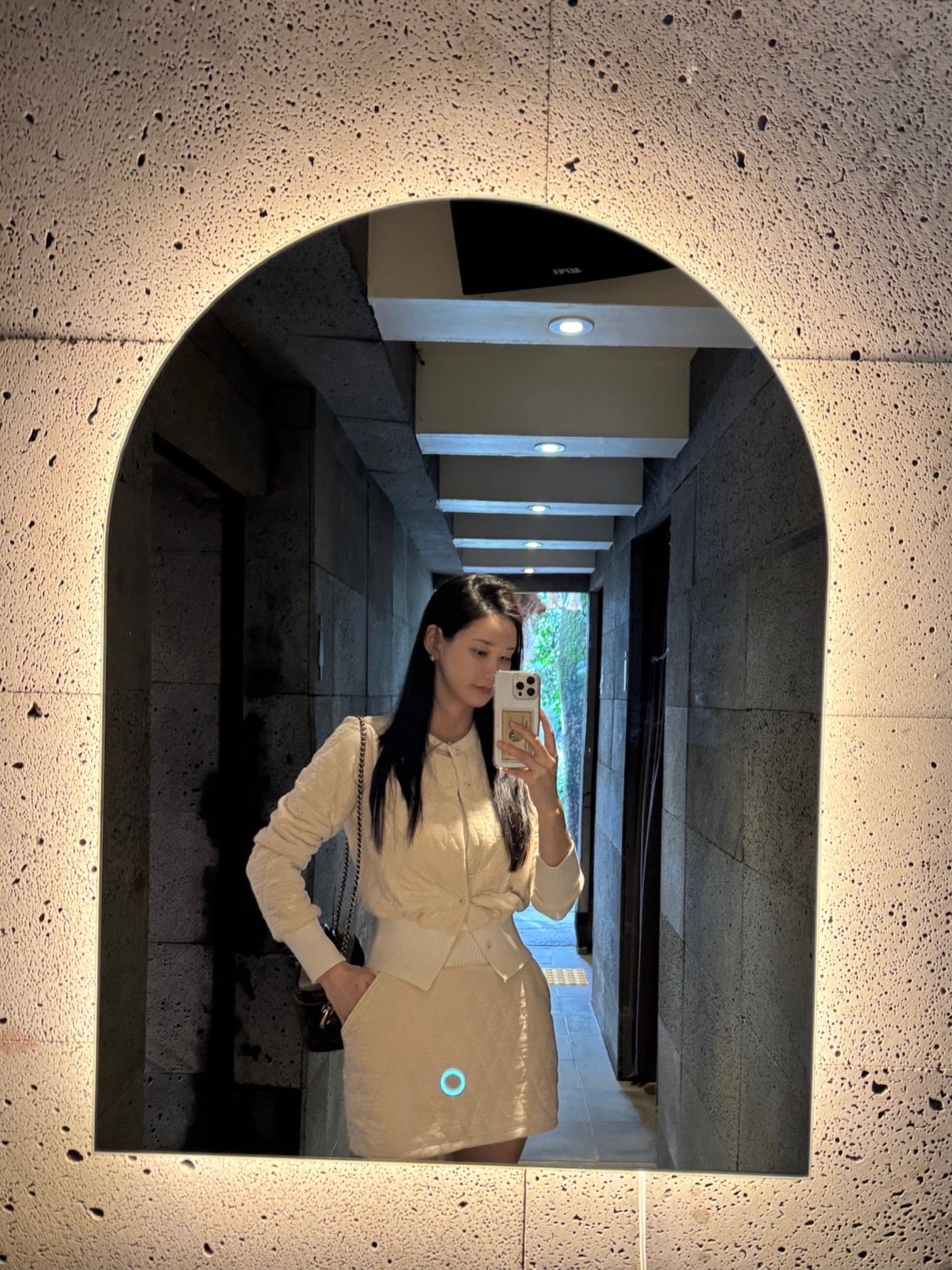 Rhombus Shape Jacket & Skirt