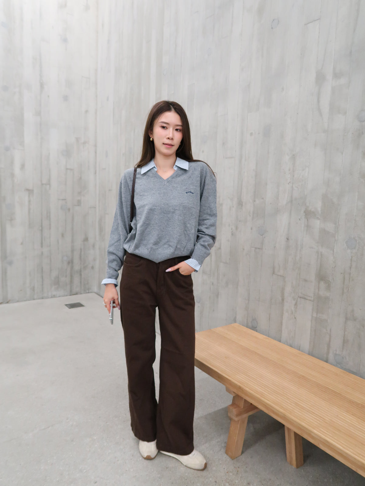Removable V Neck Sweatshirt
