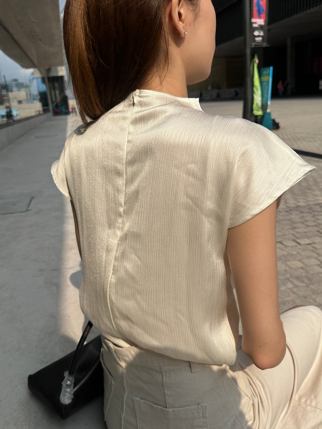 Silky Bling French T Top