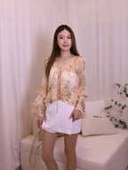 Summer Flowery Shirt Top