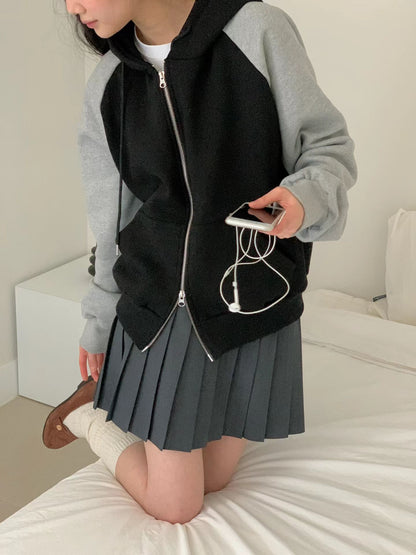 Mix Sleeves Colour Hoodie