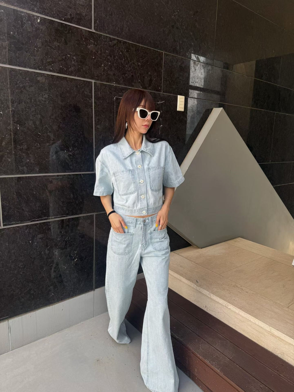 Two Pockets Denim Jeans