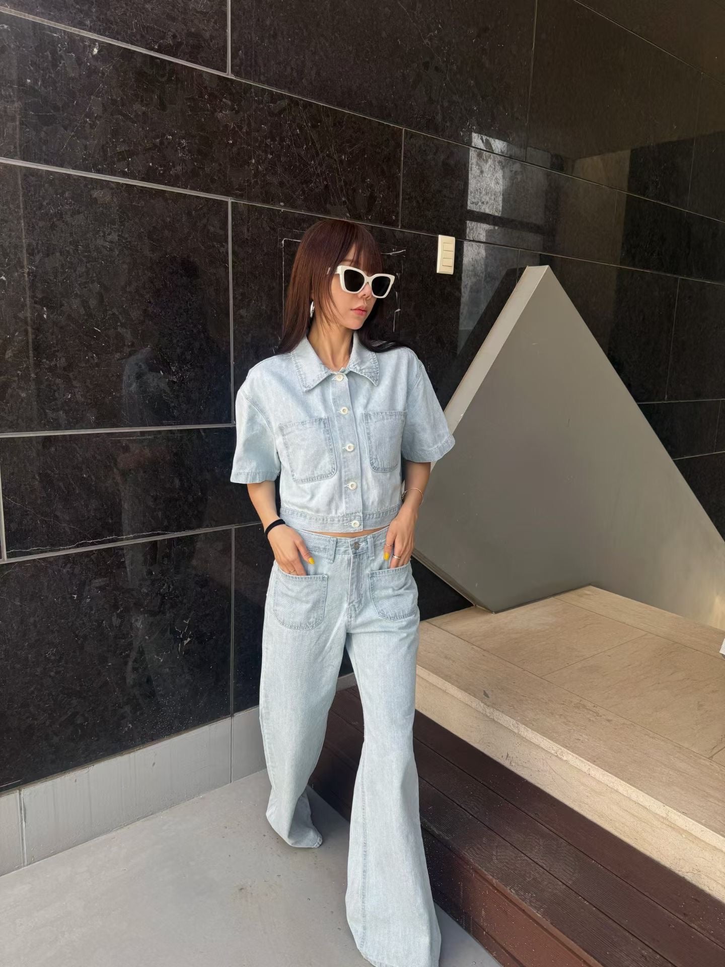 Two Pockets Denim Jeans