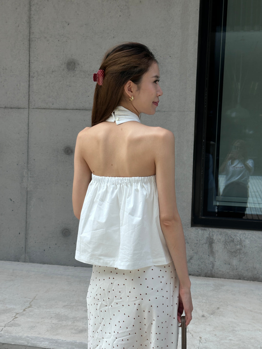 Cross Neck Shirt Tank Top