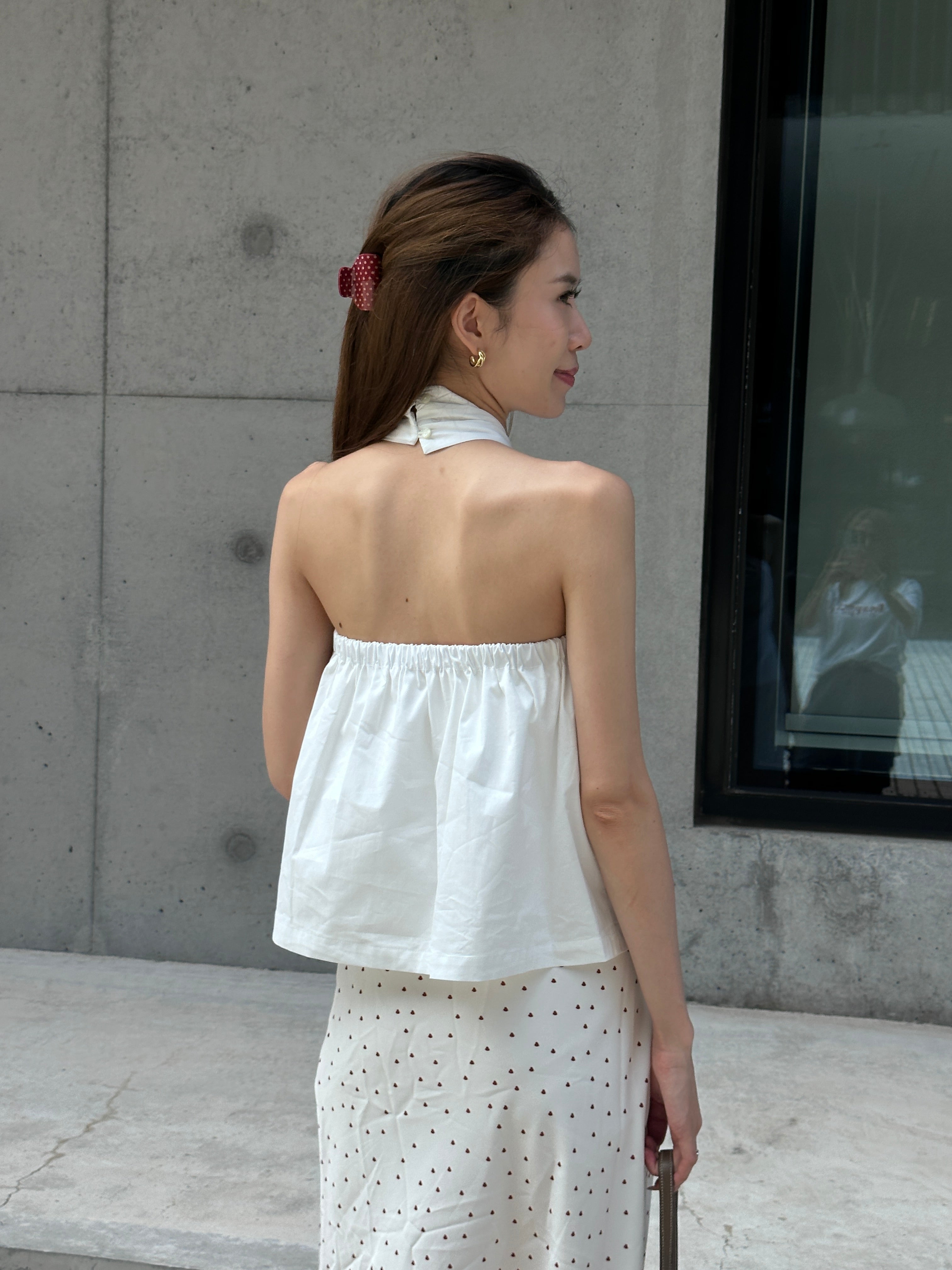 Cross Neck Shirt Tank Top