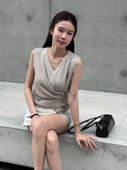 Knitted Buttom Up Vest