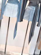 Cotton Skirt with Under