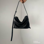 Real Leather Office Zipped Bag 大小號（底部幼版）