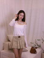 See Through Under Long Sleeves Top