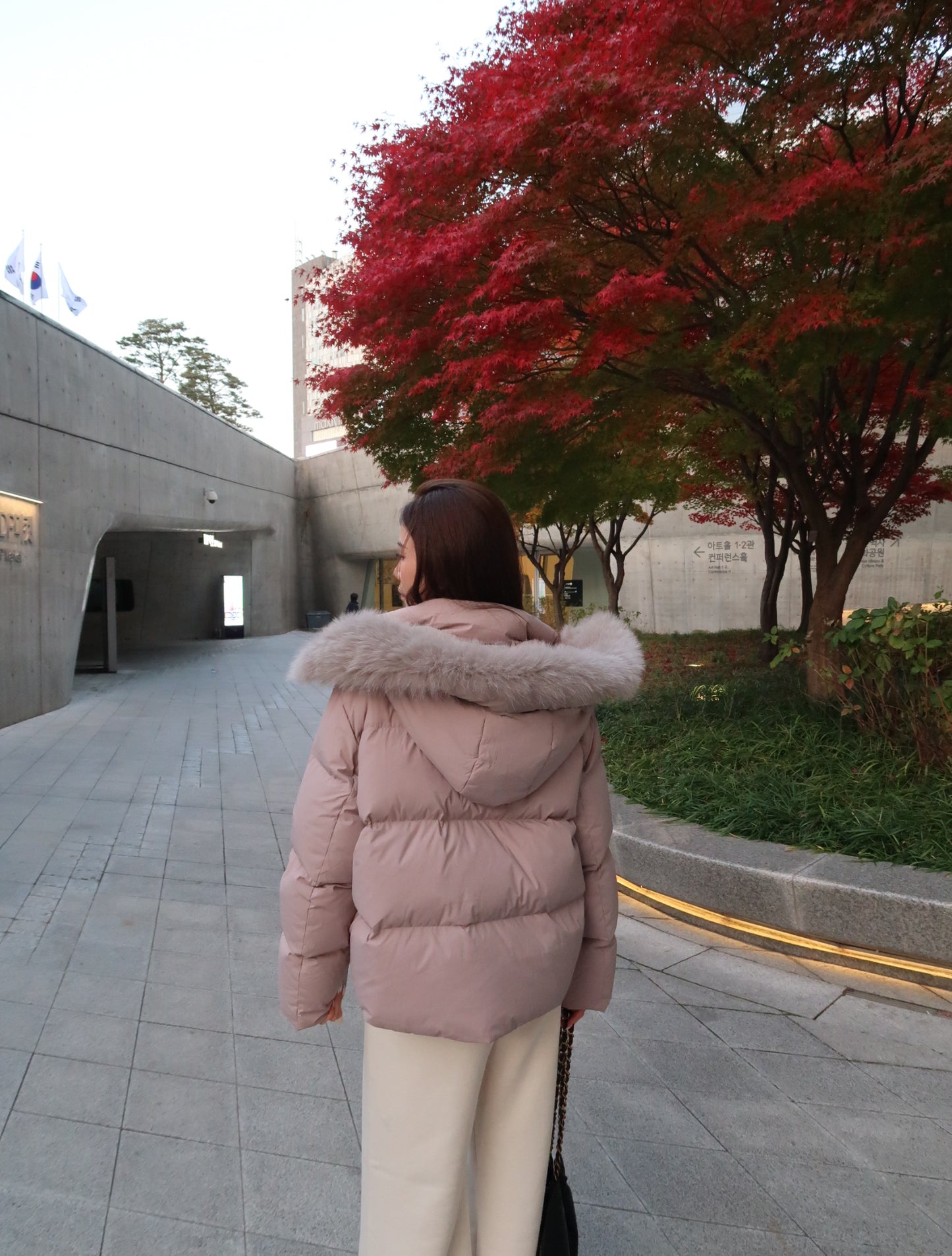 Dusty Pink Down Jacket