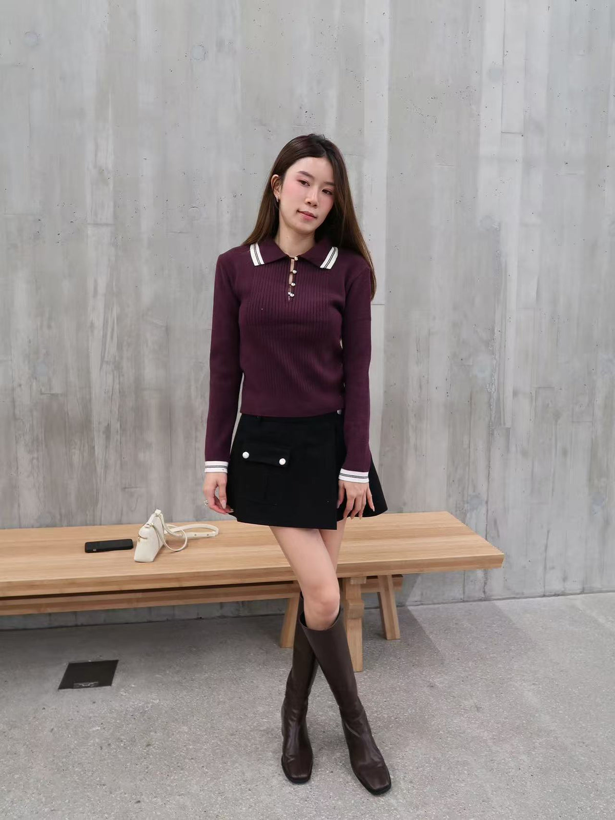 Collar Polo Top