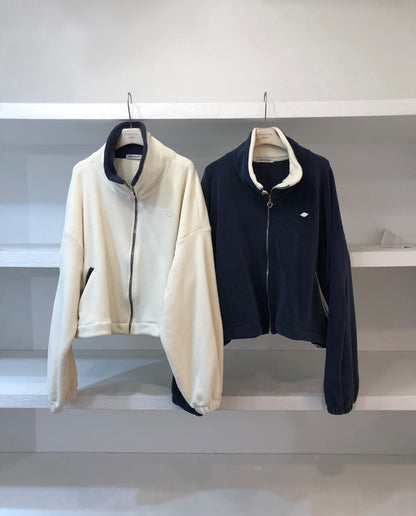 Zipped Up Fluffy Sweatshirt