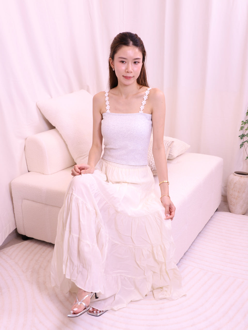 Summer Beach Maxi Cupcake Skirt