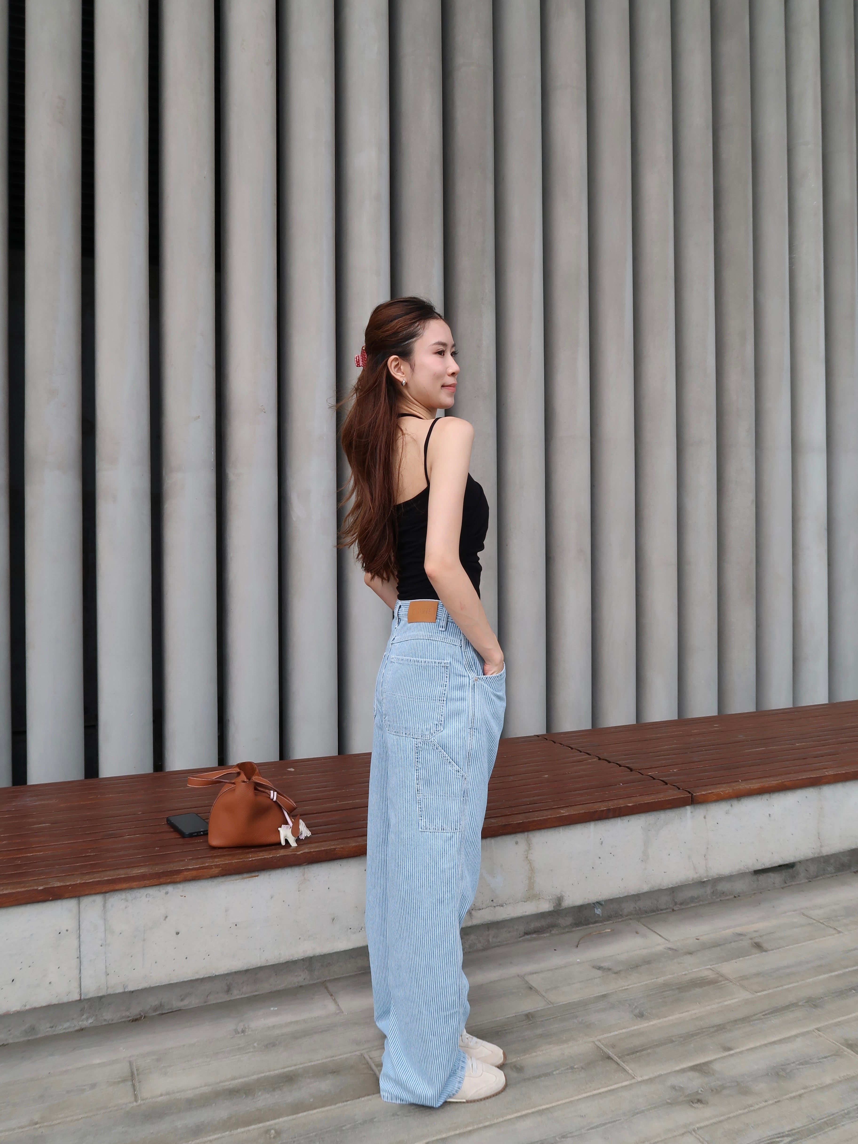 Cross Neck Cotton Tank Top with pads