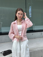 Cropped Striped Shirt