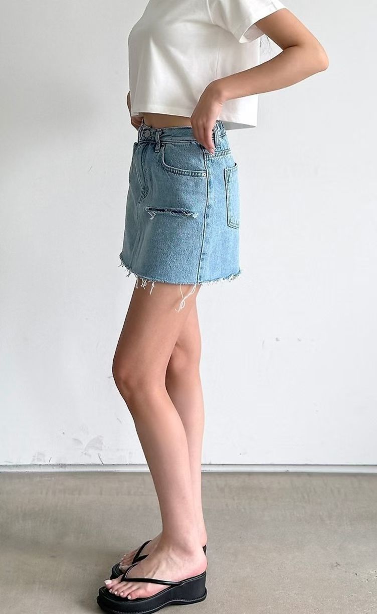 No. 056 Denim Skirt Shorts