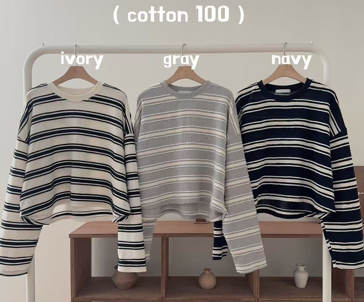 Cropped Stripe Top