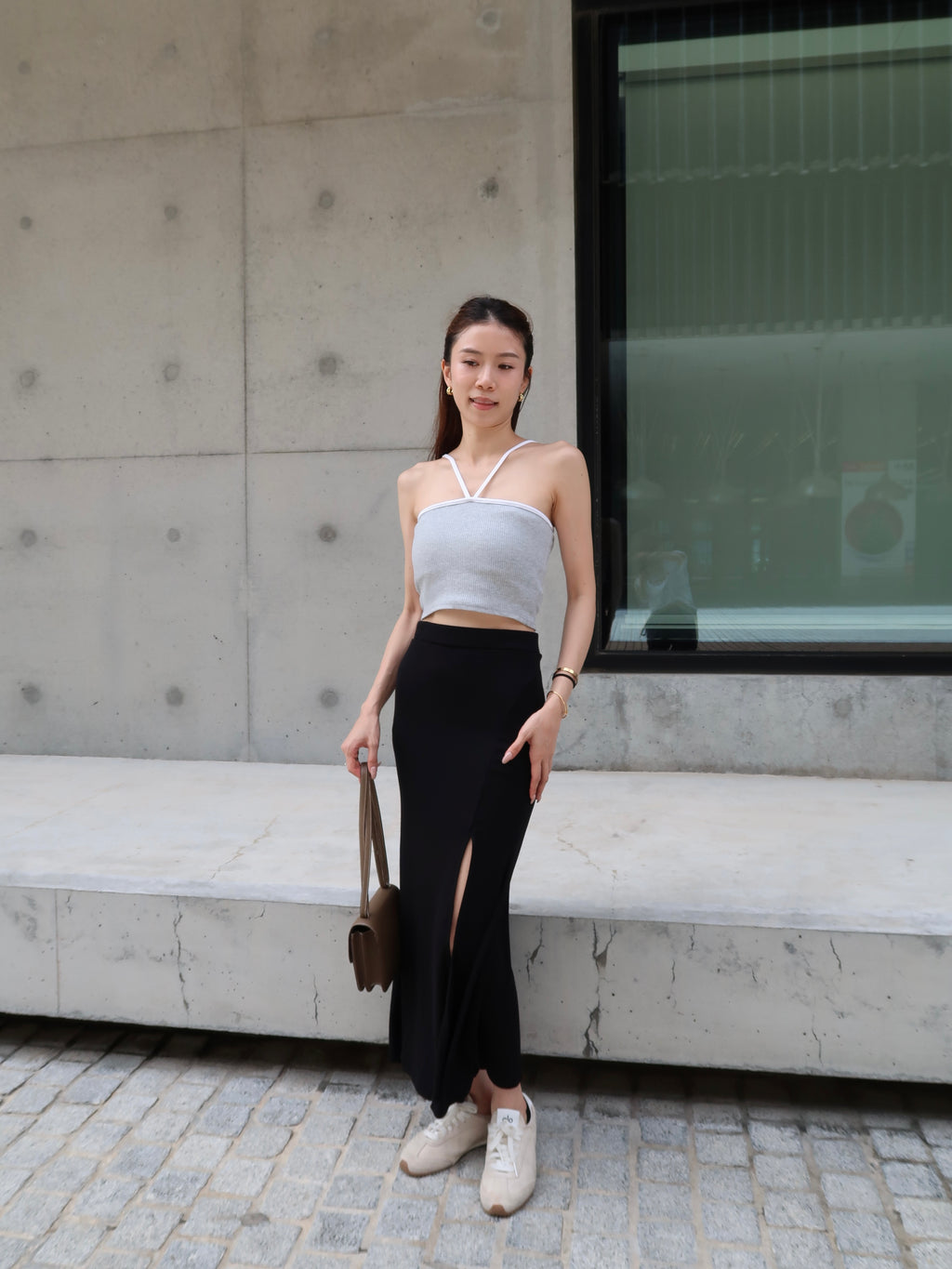 V Double Straps Bra Top