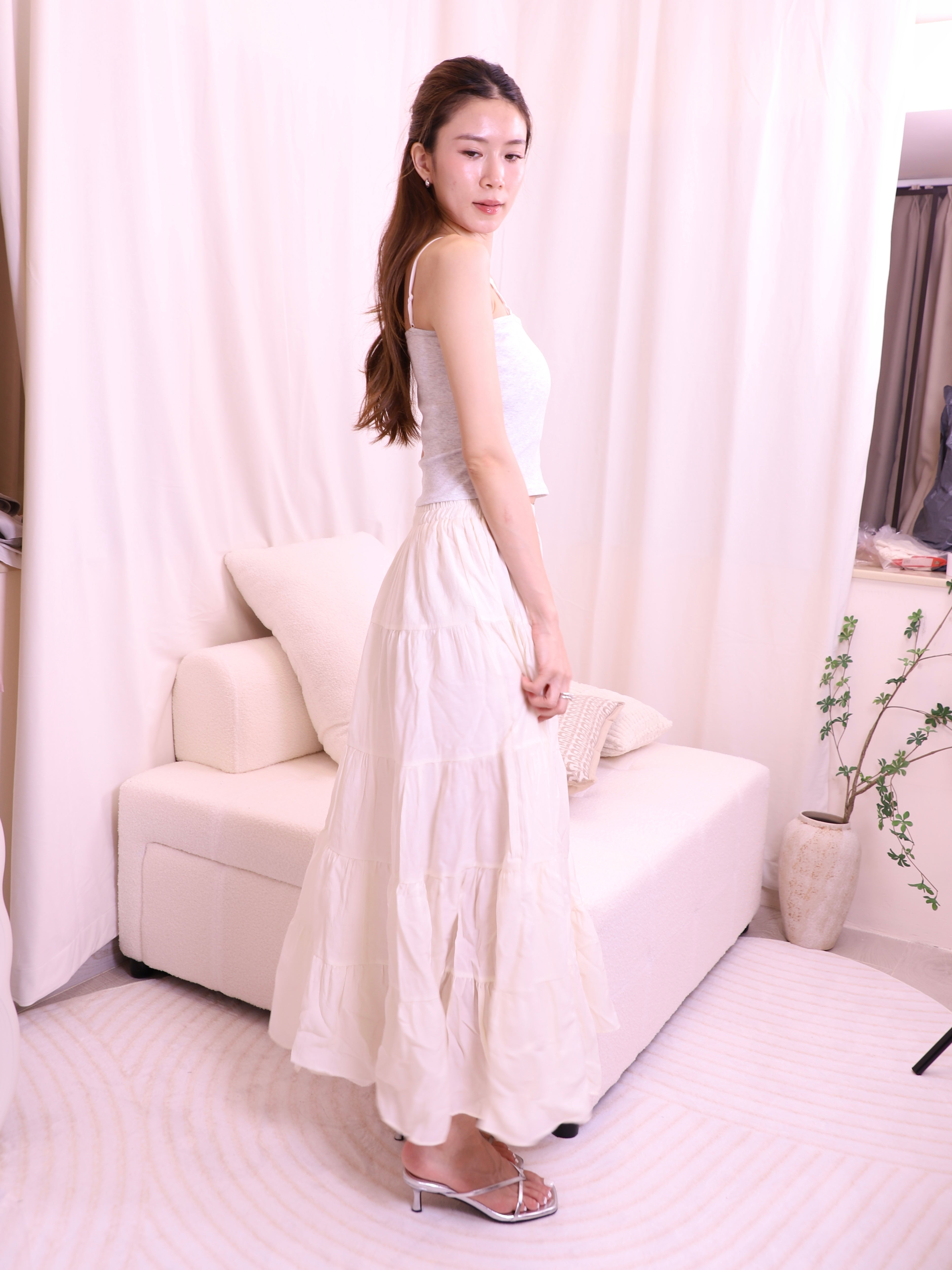 Summer Beach Maxi Cupcake Skirt