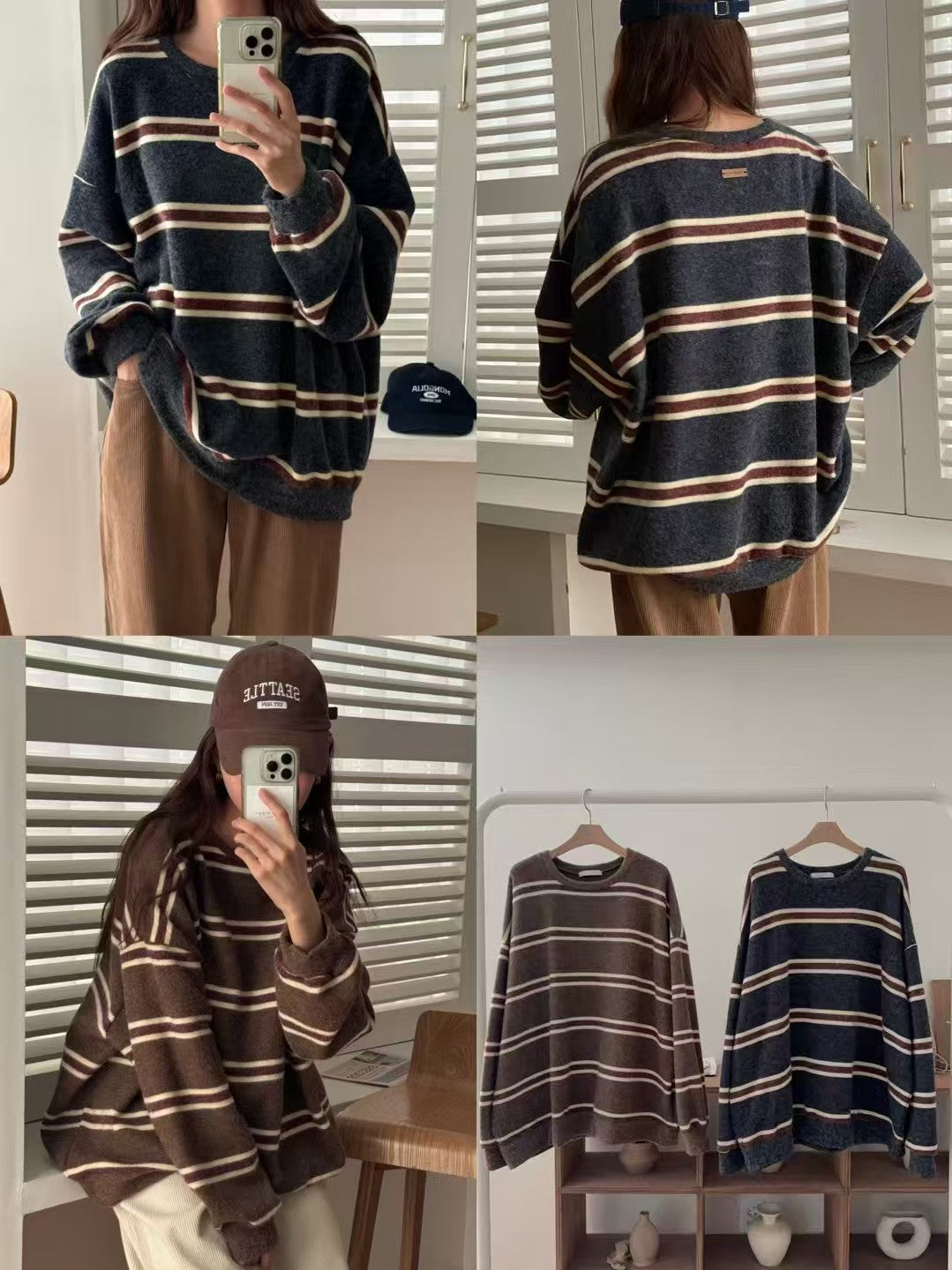 Oversized Stripe Top