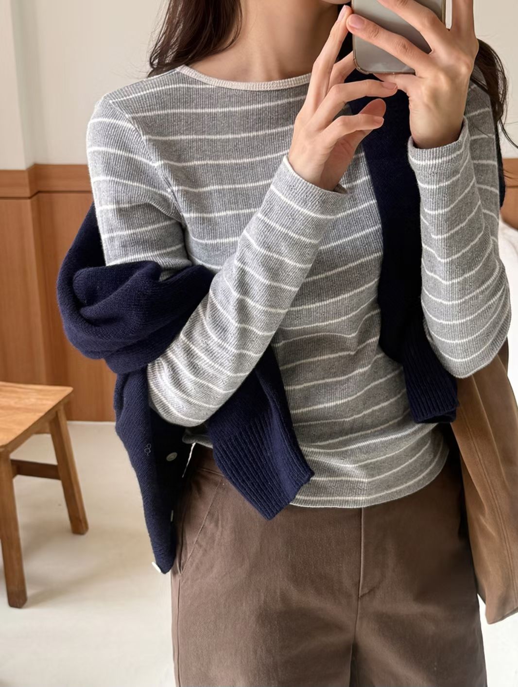 Striped Cotton Base Top