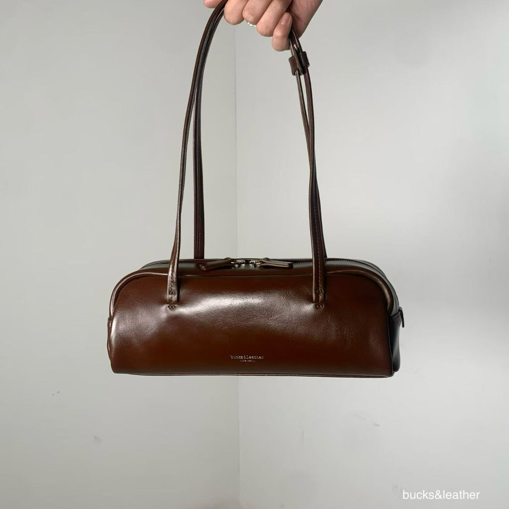 Real Leather Box Bag 亮面牛皮小號 26SS