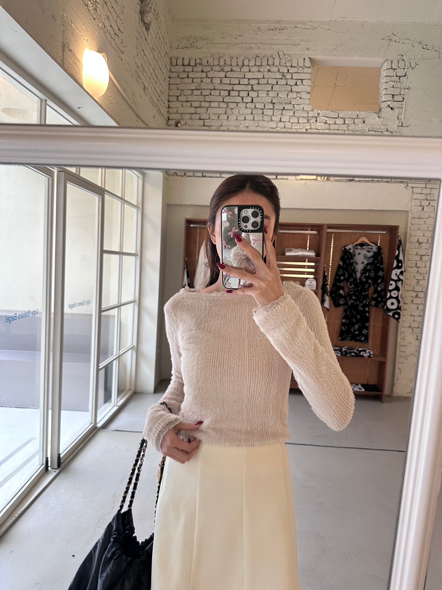 High Fluffy Long Sleeves Top