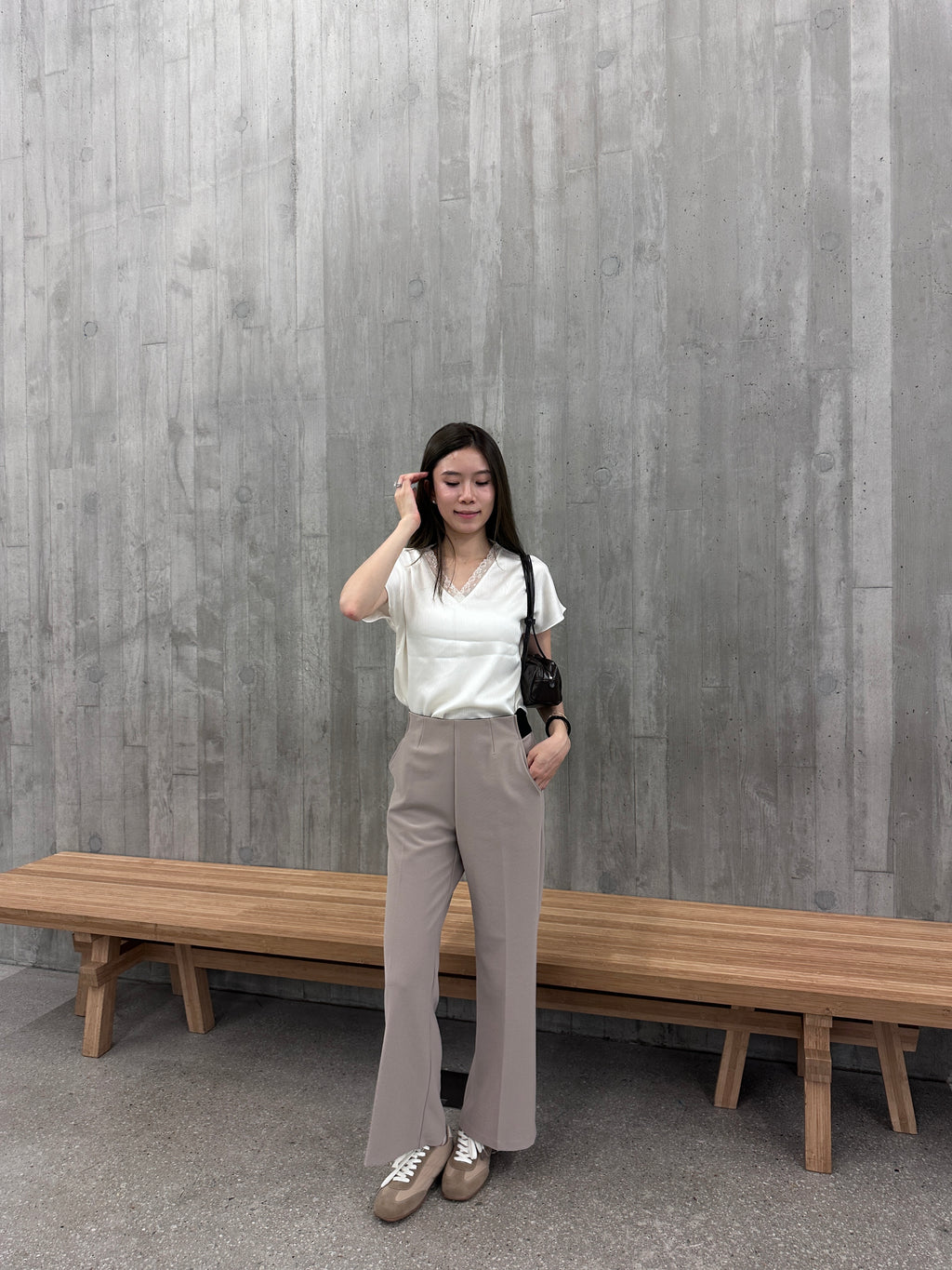 Flexible Tied Chiffon Pants