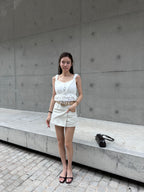 Whole Lace Tied Tank Top