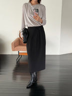 Draped Neck Top