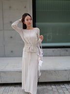 Linen Tied Waist Cardigan