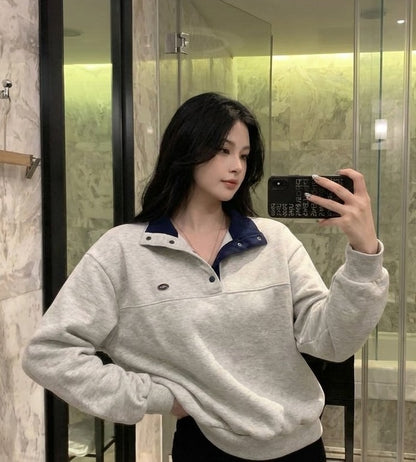 Mix Collar Sweater (有毛底)