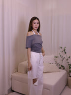 Cross Neck Doubled Base T Top