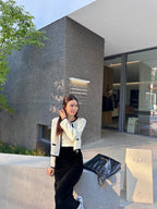 Wool Blend Cream Cardigan