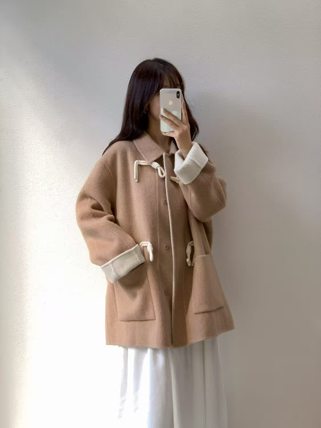 Simple Duffle Collar Jacket