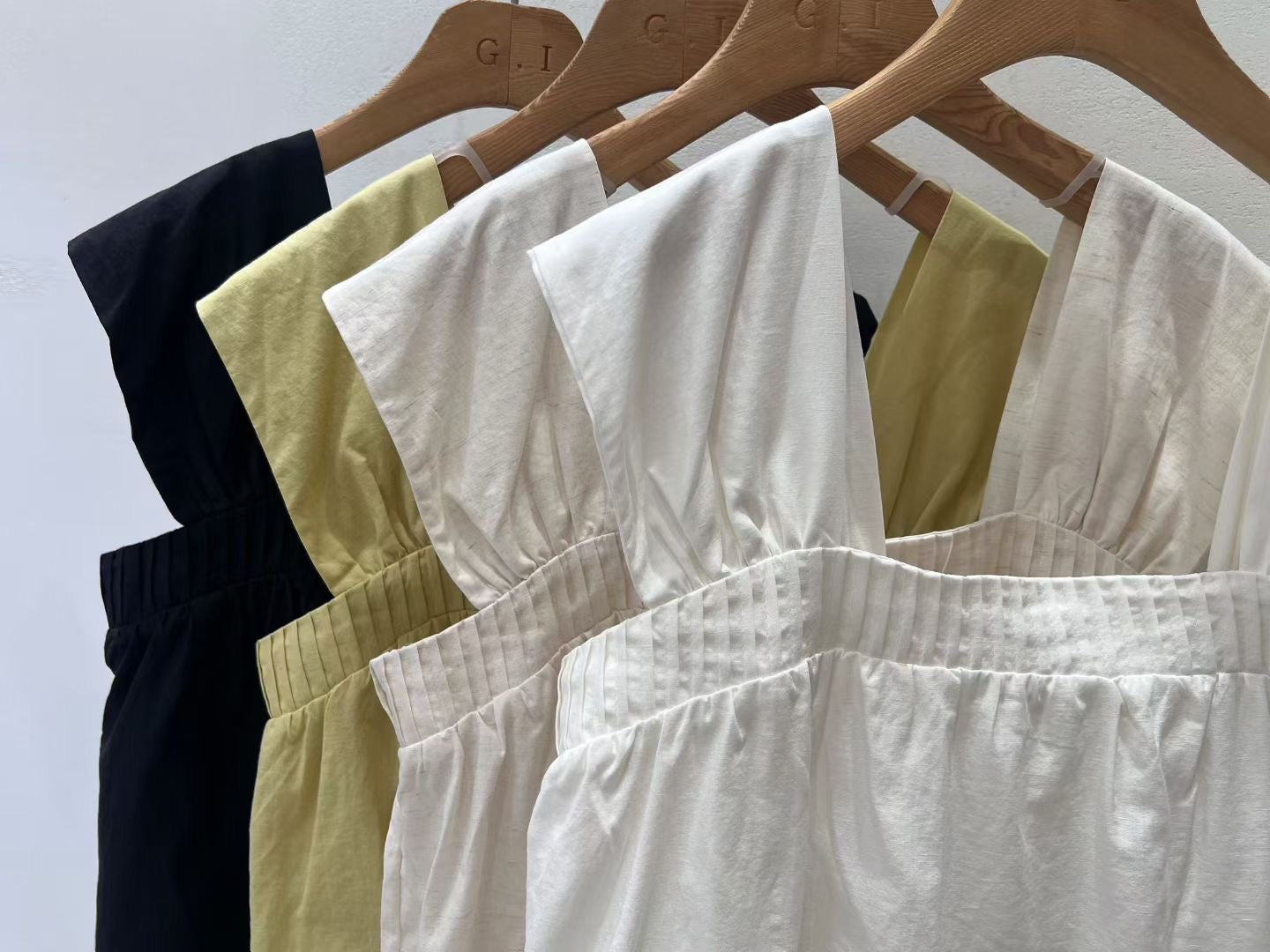 Linen Puffy Tank Top