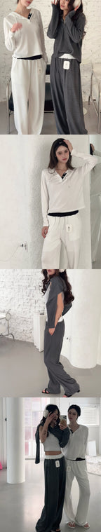 Cotton Top & Pants Set