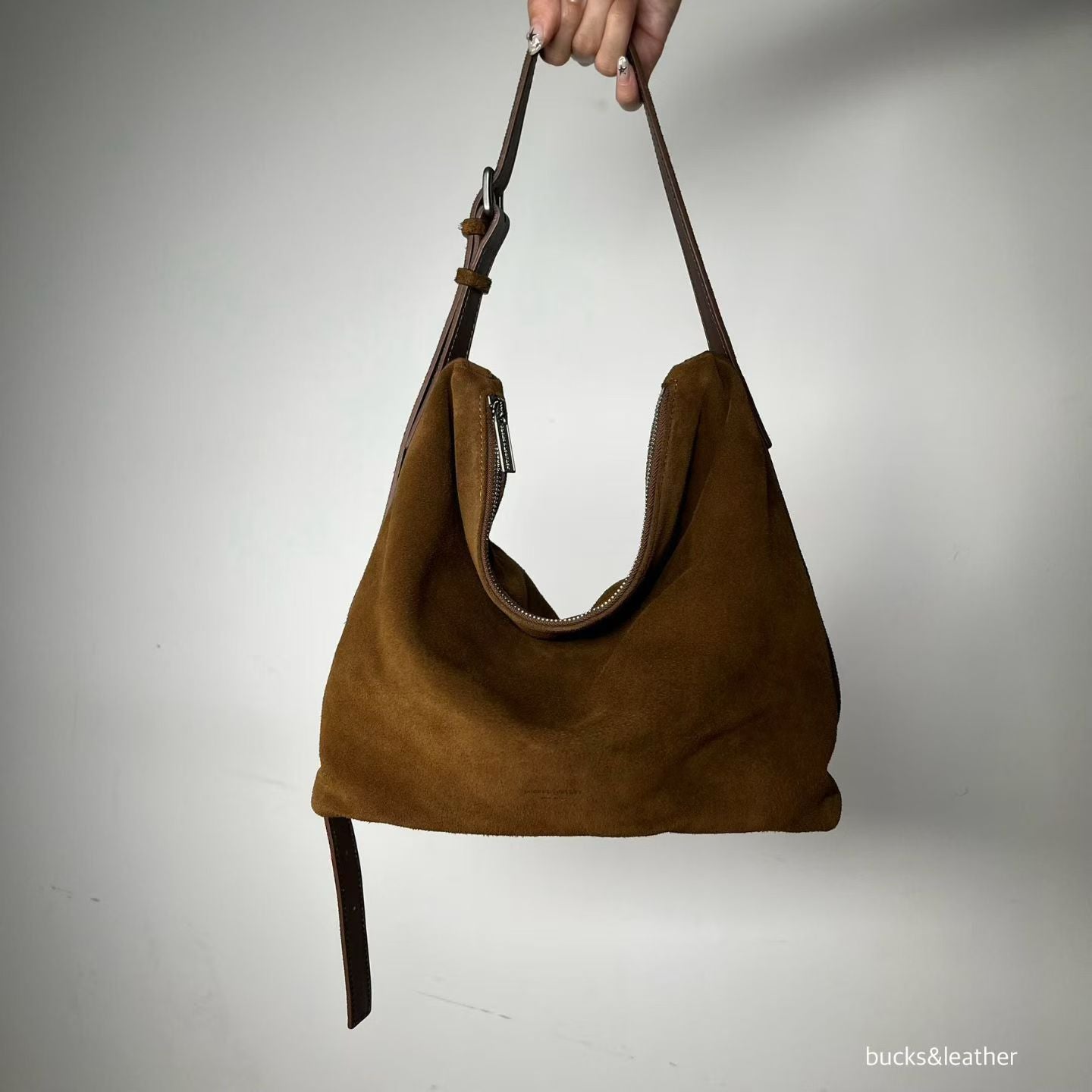 Real Leather Office Zipped Bag 小號