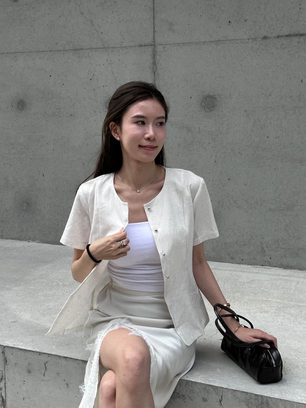 Slim Cut Chiffon Top