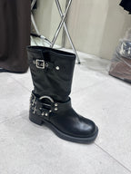 Button Up Cowboy Boots