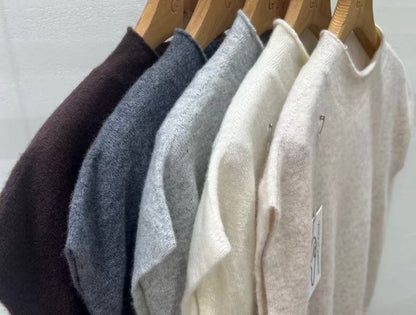 Wool Short Sleeves Top