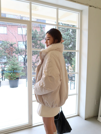 Fluffy All the way Oversized Jacket
