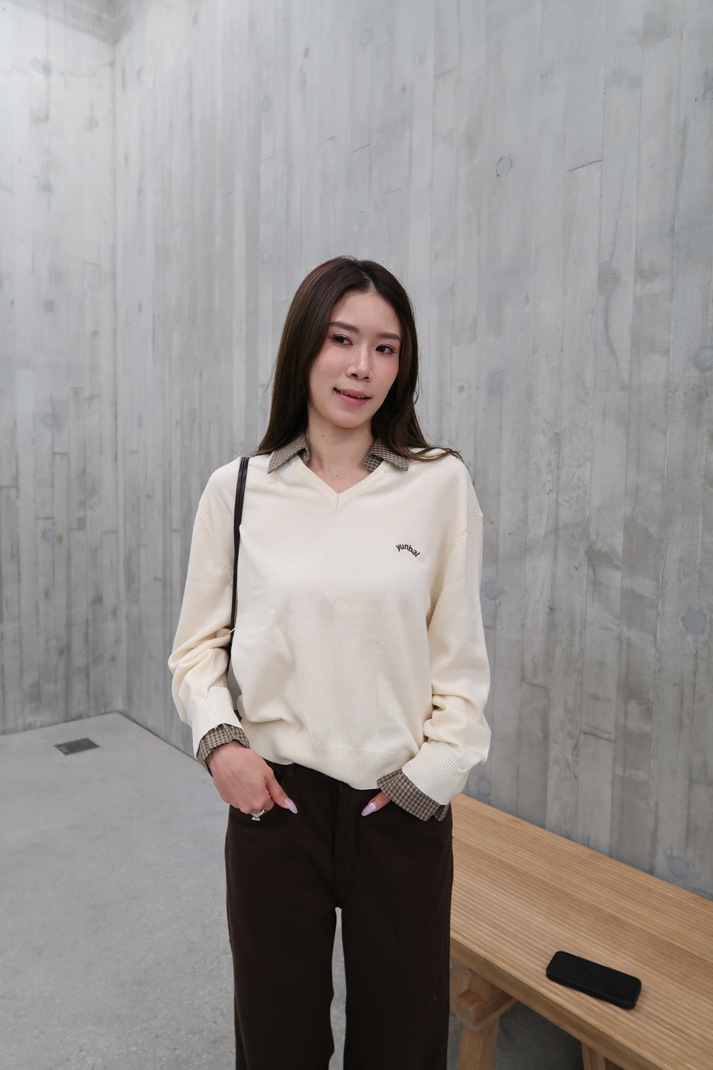 Removable V Neck Sweatshirt