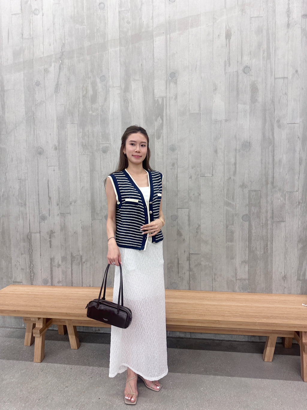 Striped Knitted Vest